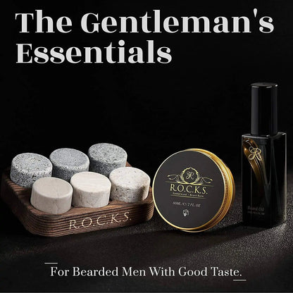 The Gentleman's Essentials - Whiskey Stones & Grooming Kit Gift Set - SavageBiz