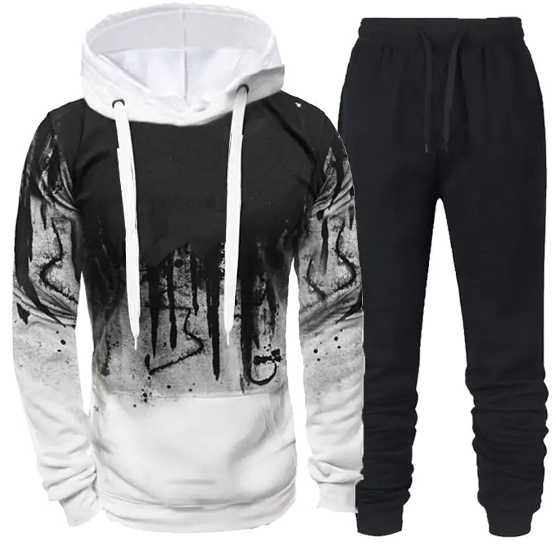 Tracksuit Hoodie and Pants Set - SavageBiz