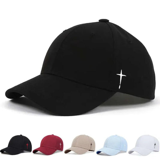 Unisex Simple Cross Water Drop Embroidery Baseball Cap - SavageBiz