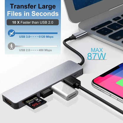 USB-C Hub Type-C Splitter - SavageBiz