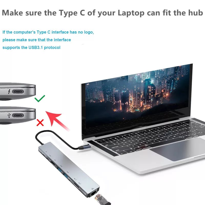 USB-C Hub Type-C Splitter - SavageBiz
