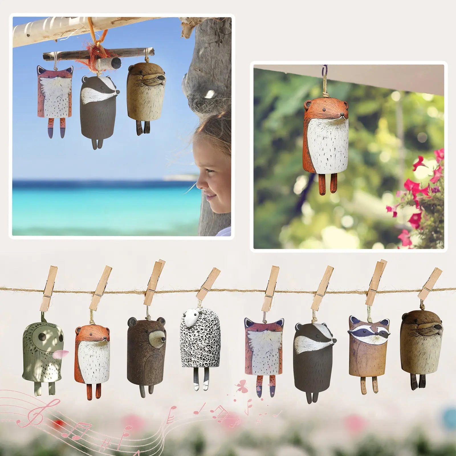 Vintage Animal Bell Wind Chimes - SavageBiz