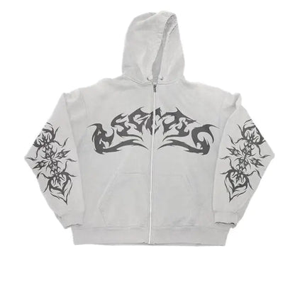 Vintage Flame Hoodies - SavageBiz
