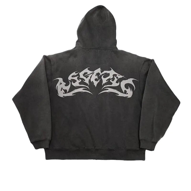 Vintage Flame Hoodies - SavageBiz