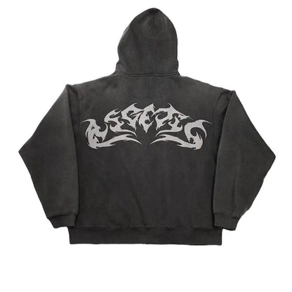 Vintage Flame Hoodies - SavageBiz