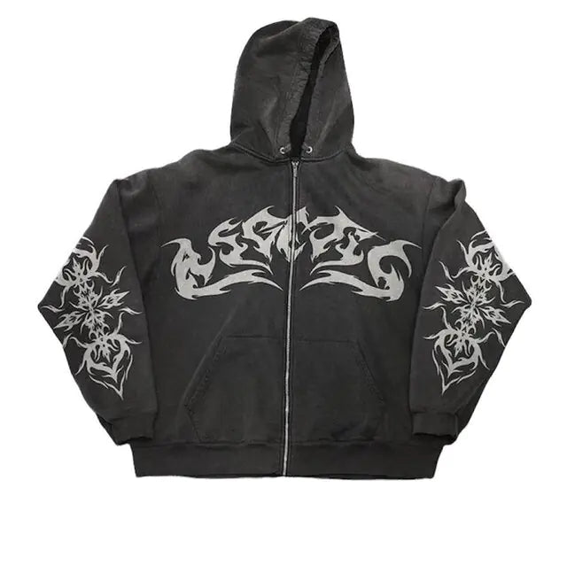 Vintage Flame Hoodies - SavageBiz