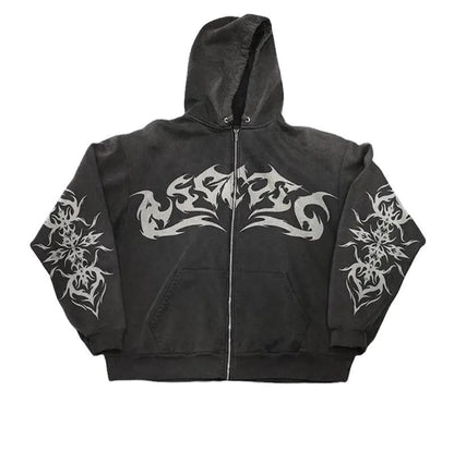 Vintage Flame Hoodies - SavageBiz
