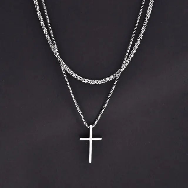 Vnox Mens Cross Necklaces - SavageBiz