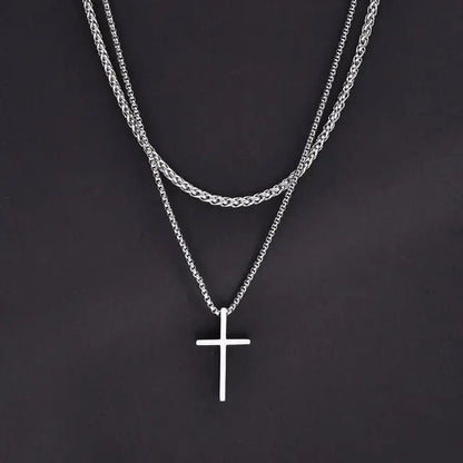 Vnox Mens Cross Necklaces - SavageBiz