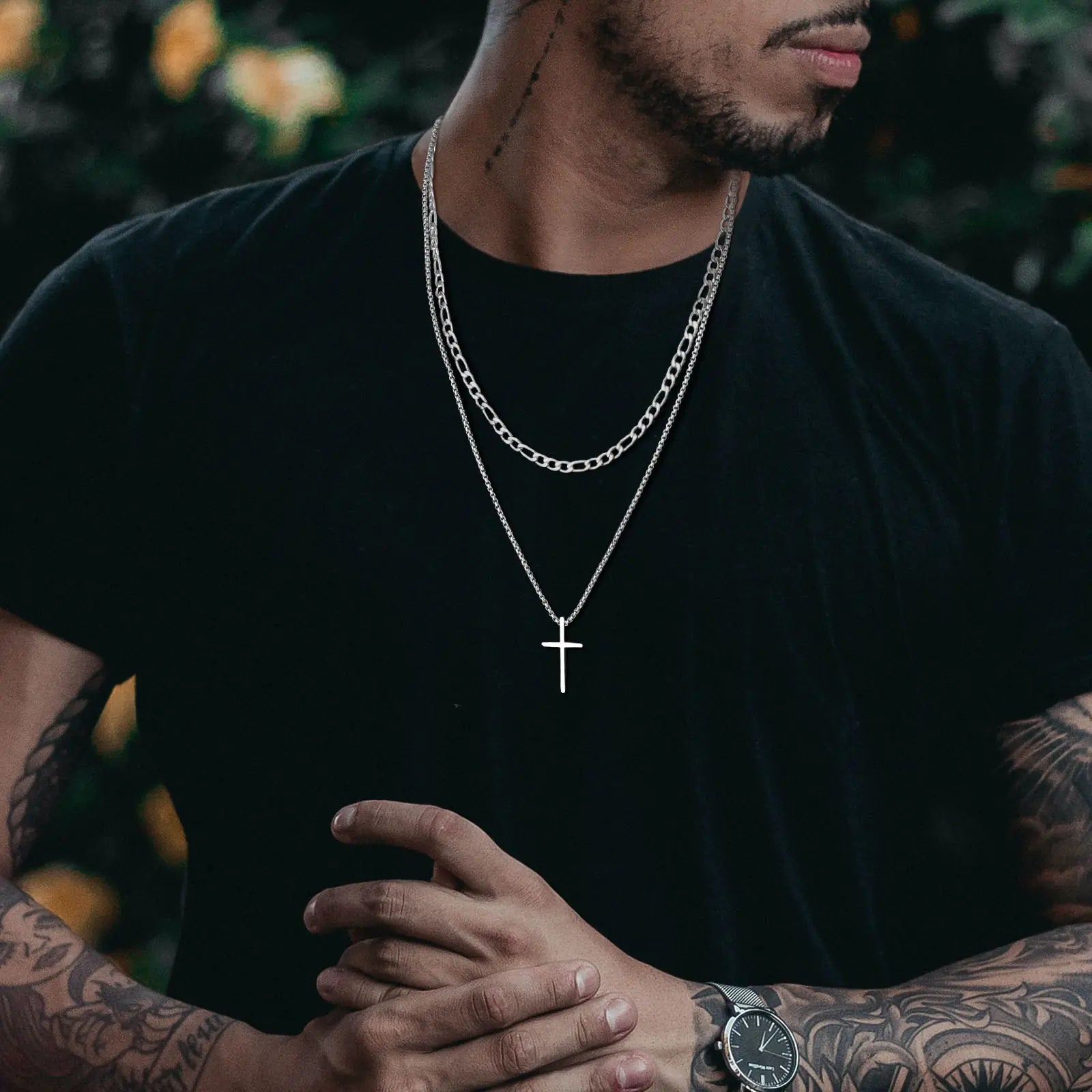 Vnox Mens Cross Necklaces - SavageBiz