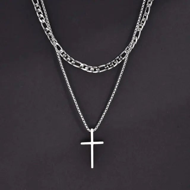 Vnox Mens Cross Necklaces - SavageBiz