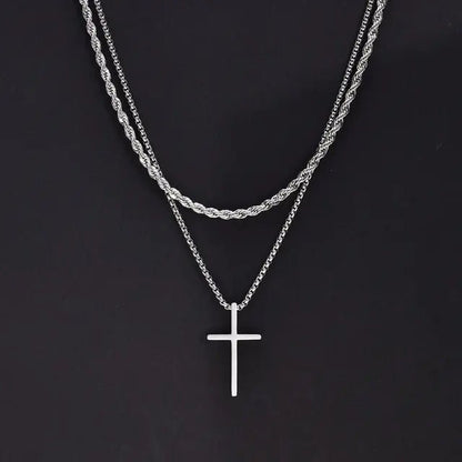 Vnox Mens Cross Necklaces - SavageBiz