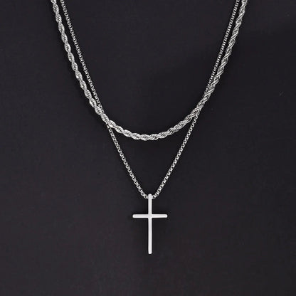 Vnox Mens Cross Necklaces - SavageBiz