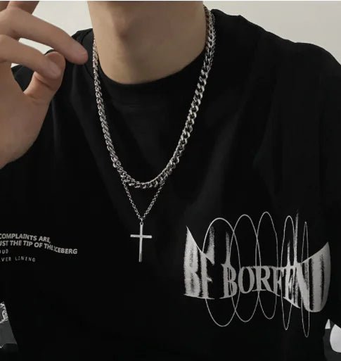 Vnox Mens Cross Necklaces - SavageBiz