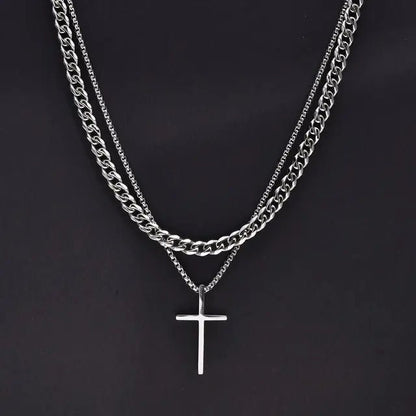 Vnox Mens Cross Necklaces - SavageBiz