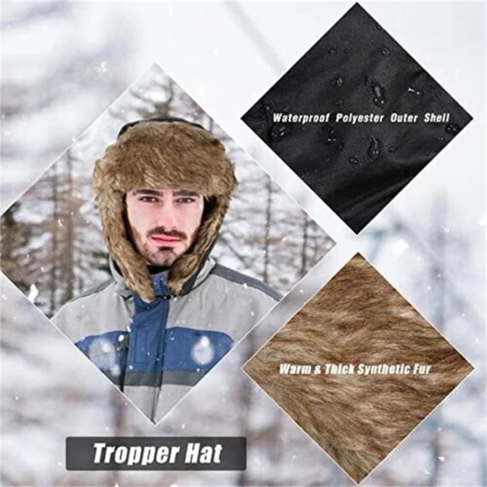 Winter Trapper Aviator Trooper Earflap Hat - SavageBiz