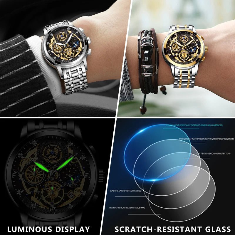 WISHDOIT Original Waterproof Watch for Men - SavageBiz