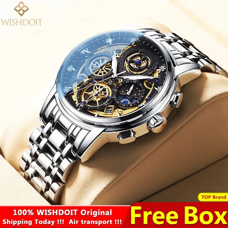 WISHDOIT Original Waterproof Watch for Men - SavageBiz